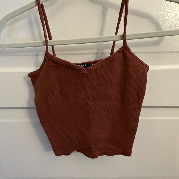 Cropped Brown Tank - Picture 1 of 3